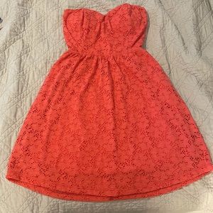 Rue 21, size medium, pink strapless dress